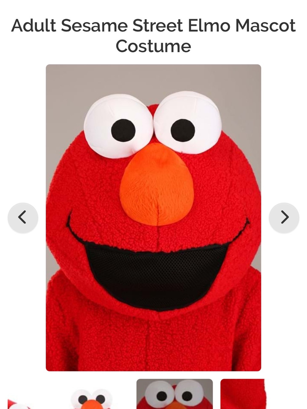 Elmo Costume - Official Sesame Street Style (ADULT L)